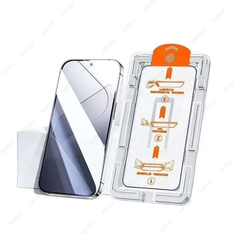 Easy Installation Dust-Free Screen Protector with Black Edge Protective Film