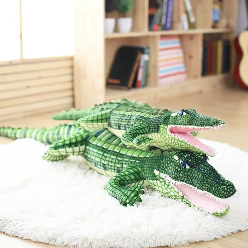 Crocodiles Funny Ceative Pillow Children Gift Cute Large Simulation Crocodile Dolls Stuffed Animal Real Life Alligator Plush Toy