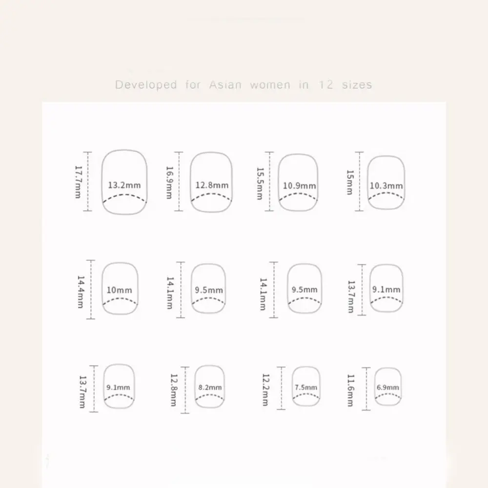 Fashion Short Round False Nails Purple Slices Holiday Party Fake Nails French Full Cover Nail Tips for DIY