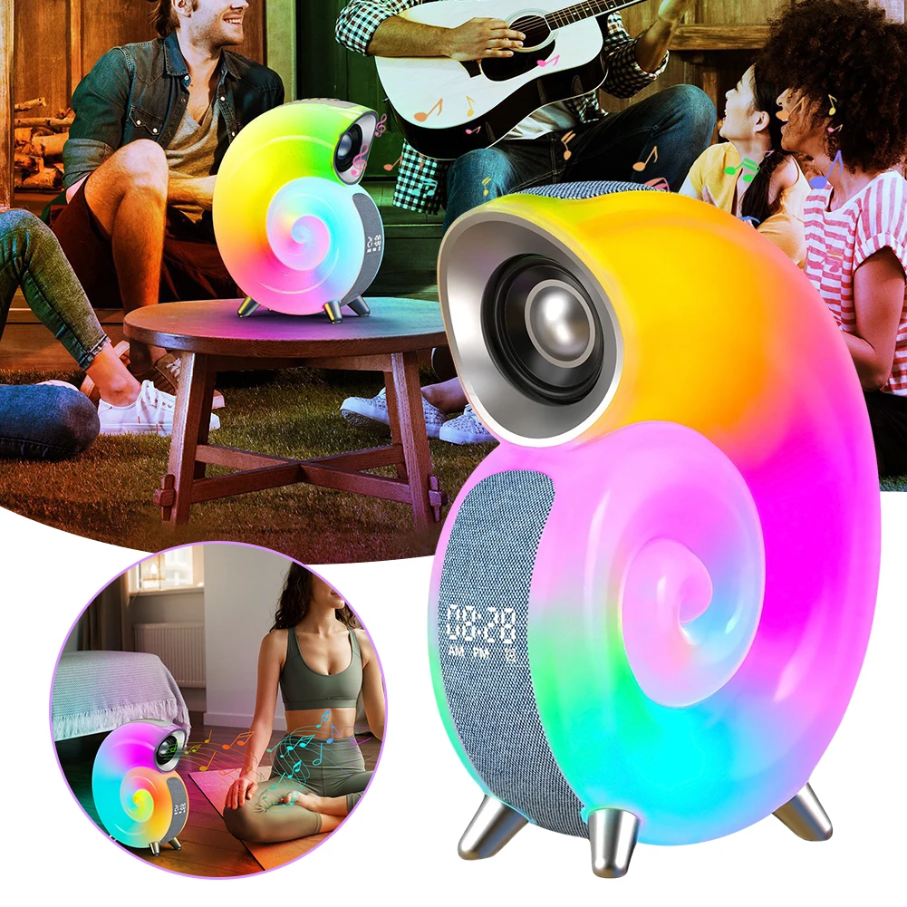 

Conch Bluetooth music light intelligent APP control RGB atmosphere light white noise alarm clock wake up sleep speaker