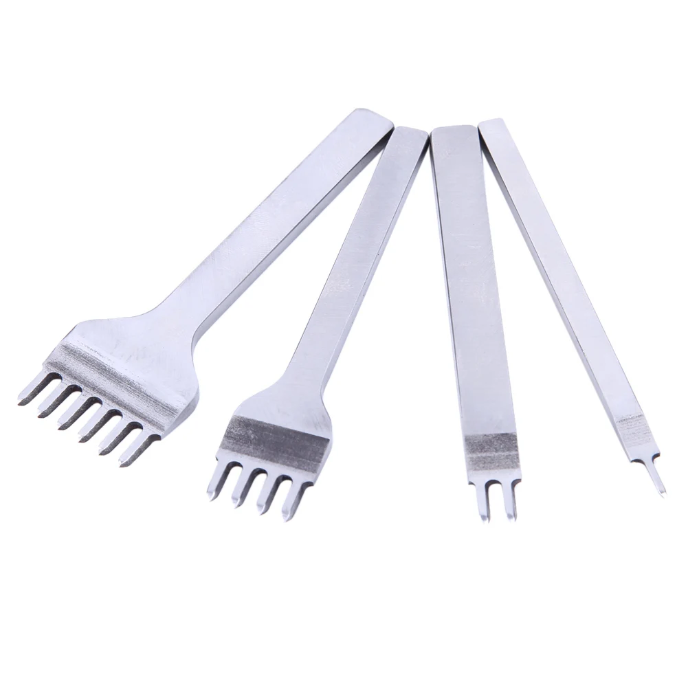 3/4/5/6MM Leather Stitching Sewing Punches Leather Craft Spacing Punch Accessories Leather Chisel Tool DIY Leather Craft Tools