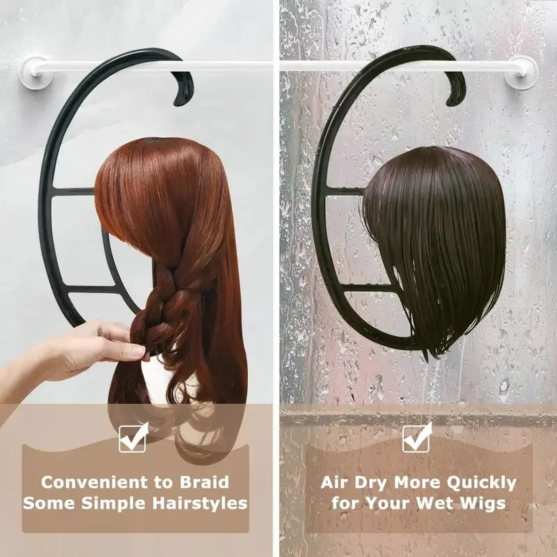 Wig Hanger Portable Hanging Wig Stand for Wigs Collapsible Wig Durable Wig Hanging stand Collapsible Wig