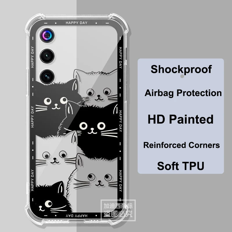 Clear Airbag Silicone TPU Shockproof Back Cover - Golden Saga Edition