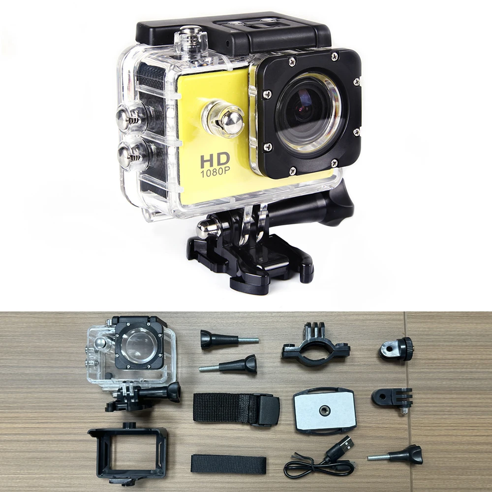 Underwater Waterproof Sports Camera Multifunctional Outdoor Riding Sports DV Skiing Diving Action Camera Video Camera For Helmet
