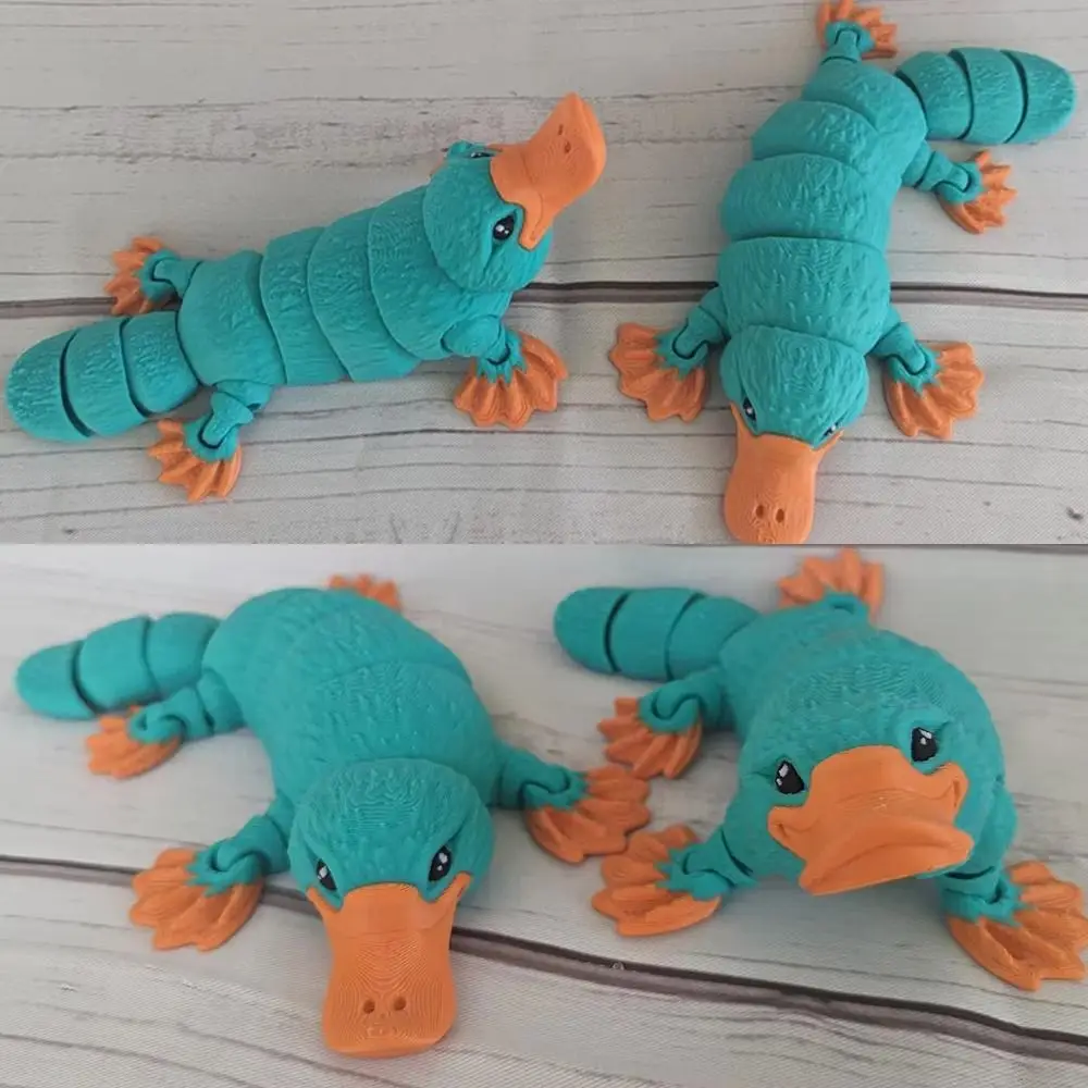 Novelty Resin 3D Printed Platypus Multi-joint Model Ornament Platypus Toys Animal Doll Toy Gift ornament crafts,miniature figurines,resin ornaments,miniature ornament,3d printed toy,celtic knot charms