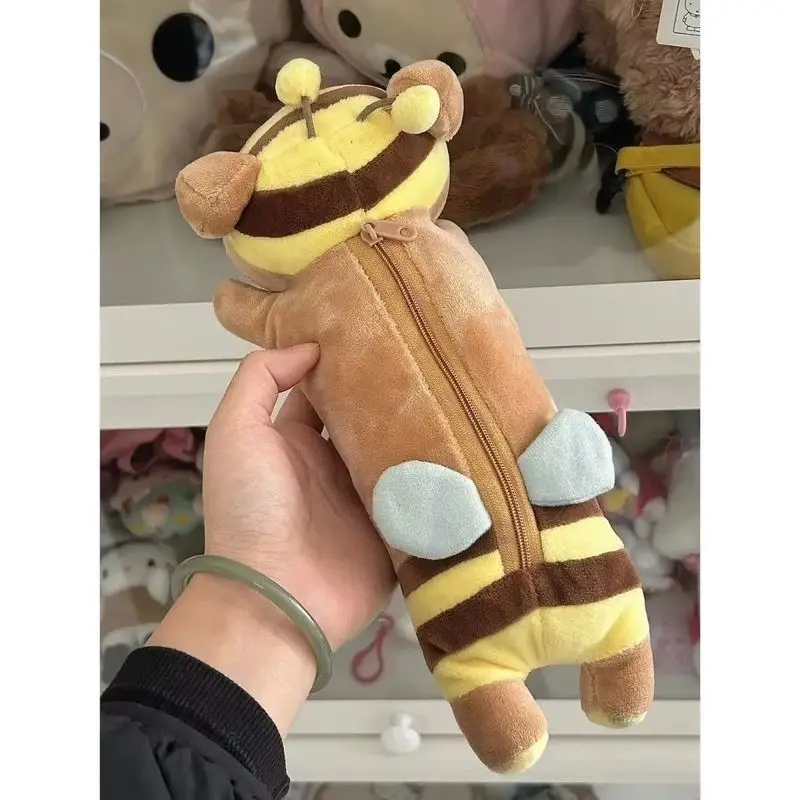 편안한 곰돌이 필통 꿀벌 곰 일본 카와이 리락쿠마 학생용 문구 보관 가방 여자친구 선물 슈퍼 귀여운 핫 아이템