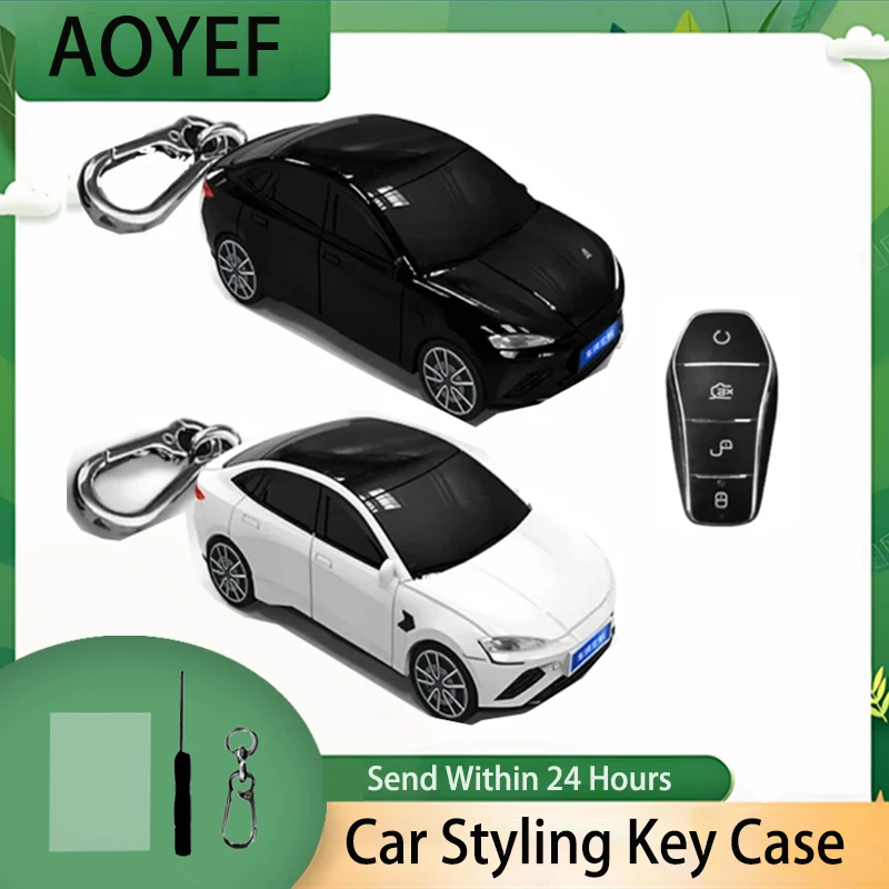 

For BYD Seal Appearance For BYD Tang DM Qin Plusdmi Atto 3 Han EV Dolphin Yuan Song Max Smart Remote Car Key Case Cover Fob Bag