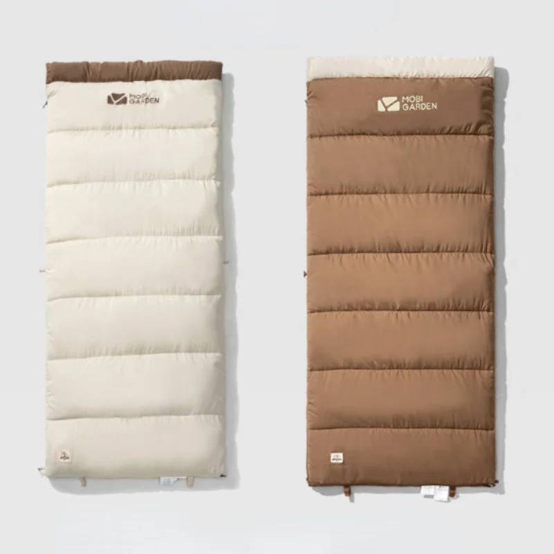 

Camping Envelope Style Spliceable Adult Sleeping Bag Autumn Winter 0-10℃ Outdoor Portable Brushed Thickened Single Sleeping Bag