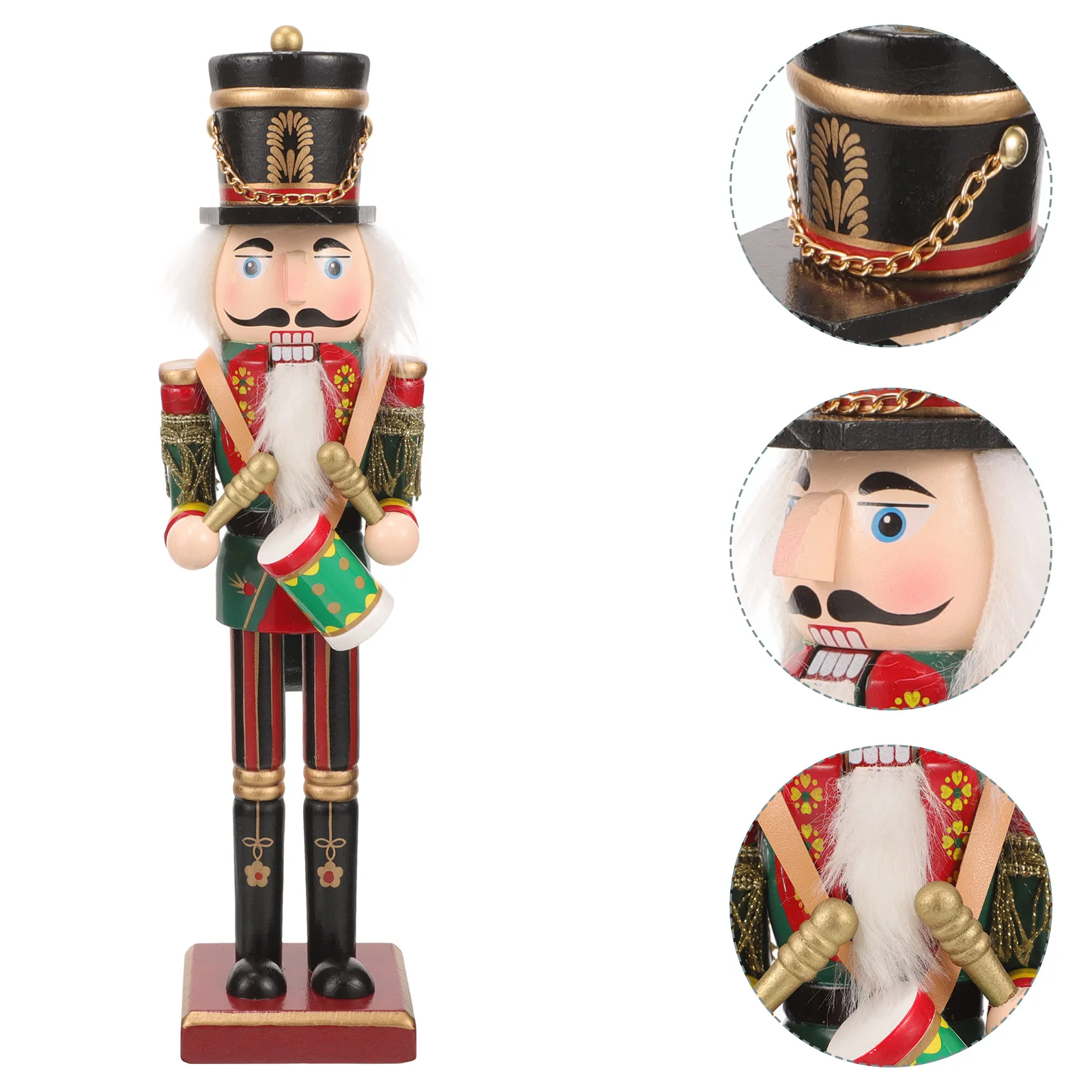 

Christmas Nutcracker Traditional Wooden Pink Nutcracker Ornament Holiday Nutcracker Soldier Figure Christmas Advent Nutcrackers