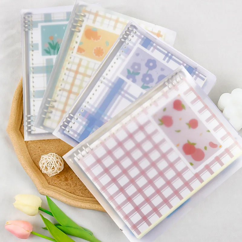 Summer Sweet Ring Binder Detachable B5 Notebook Simple Ins Square A5 Coil Notebooks Notebook A5 Lined