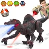 Laser Tracking RC Dinosaur Toys for Kids Remote Control Robot Verisimilitude Sound Spray for Kids Boys Girls Children's Gifts 1