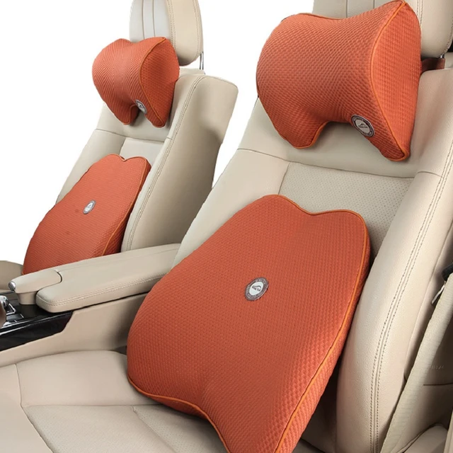 Car Cushion Car Seat Back Cushion Hip Pad Relieve Back Tailbone Pain Waist  Pressure Long Time Sit with Straps Car Lumbar Pillow - AliExpress