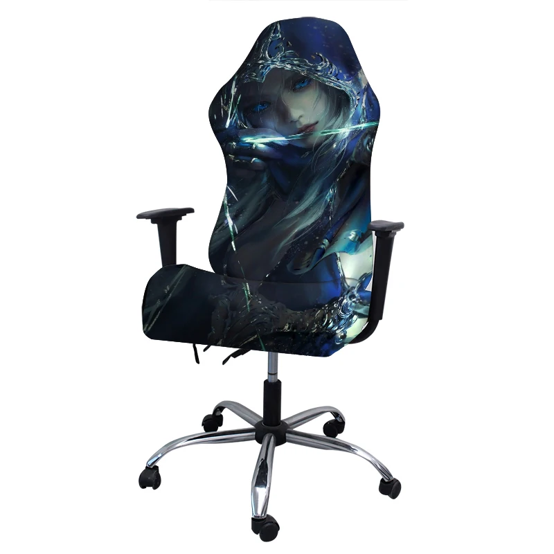 Elastic Spandex Office Chair Slipcover - Chair Protection for Armchairs & Gaming Chairs