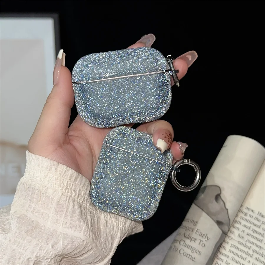 Glitter Rhinestone Bling Matte Protective Earphone Case