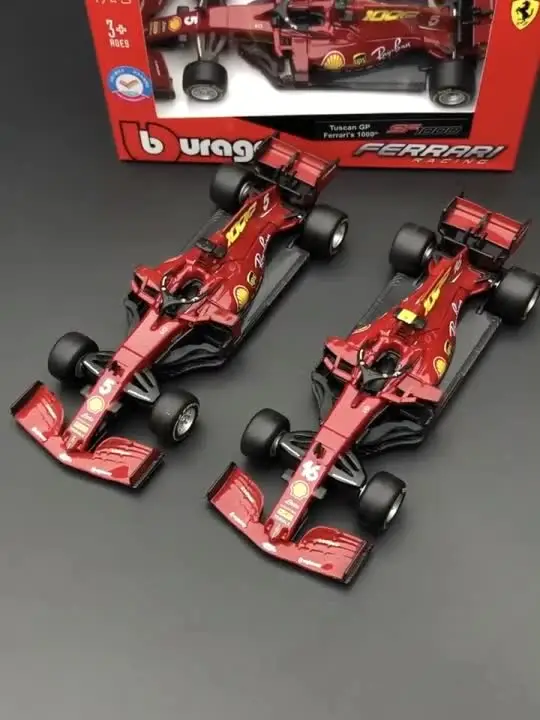 Bburago 1:43 2016 Ferrari F1 SF70 #5 #7 Sebastian Vettel Alloy
