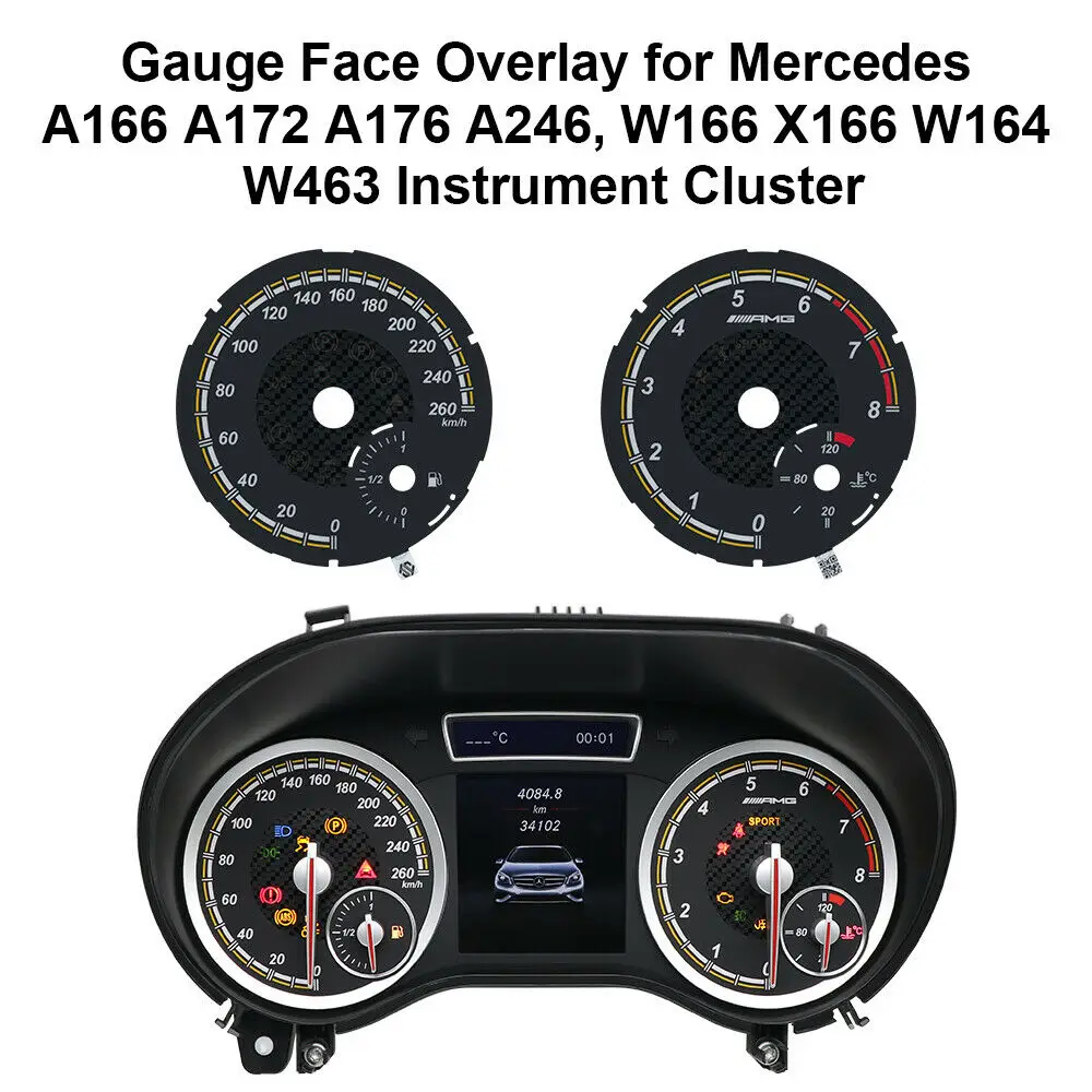 Dashboard Gauge Face for Mercedes A166 A172 A176 A246 W166 W164 W463