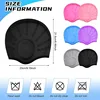 Silicone Swimming Caps for Men Women with Ear Protection Diving Bathing Hats Cap for Long Short Hair Pool Swimming Accessories 6