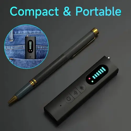 Hidden Camera Detector Anti-Spy Car GPS Tracker Listening Device Bug RF Wireless All Signal Scanner Gadget Security Protection - Image 4