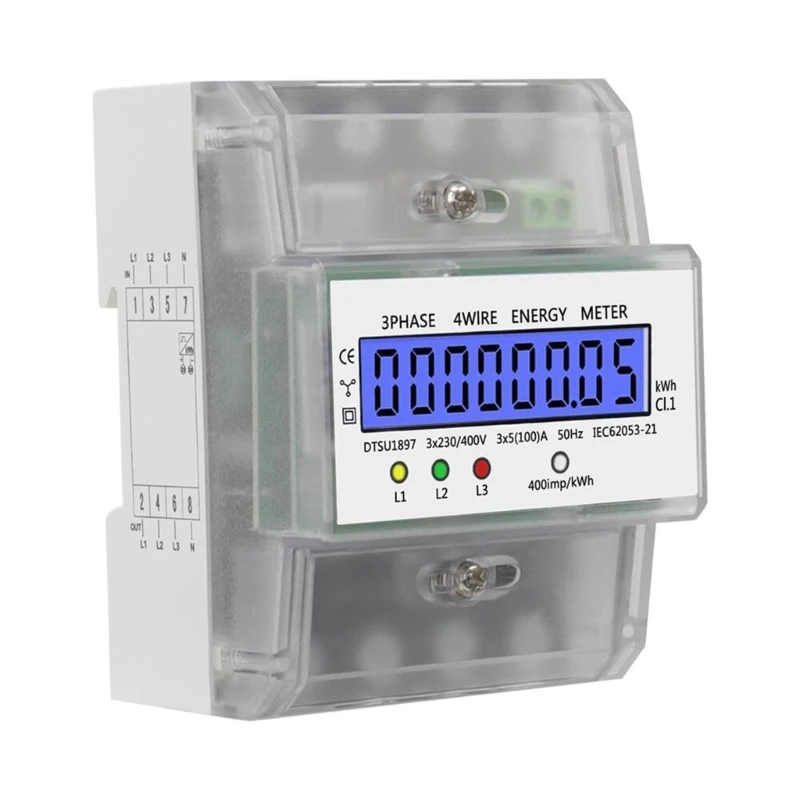 

Accurate Power Measurement LCD Display 3 Phase Energy Meter 380V for Household