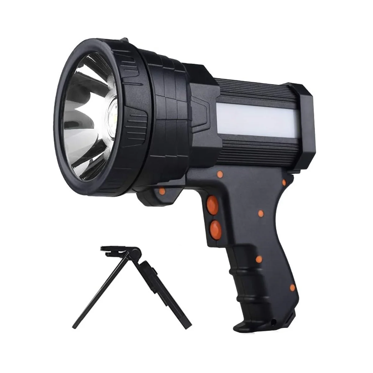 

Rechargeable Spotlight Super Bright LED Flashlight Handheld Spotlight 9600MAh Long Lasting Flashlight Searchlight