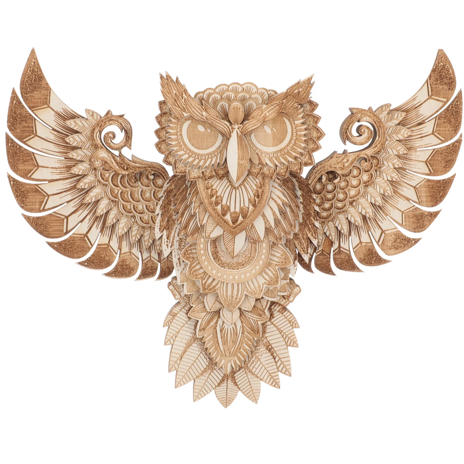 

Wooden Owl Adornment Wooden Owl Hanging Wall Decoration Wooden Owl Ornament For Home Owl Handicraft Pendant Decor Wooden Wall