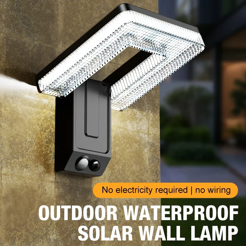 Outdoor Waterproof LED Wall Light Courtyard Minimalist Corridor Human Sensor Light 120 &deg; Folding Balcony Lighting Wall
