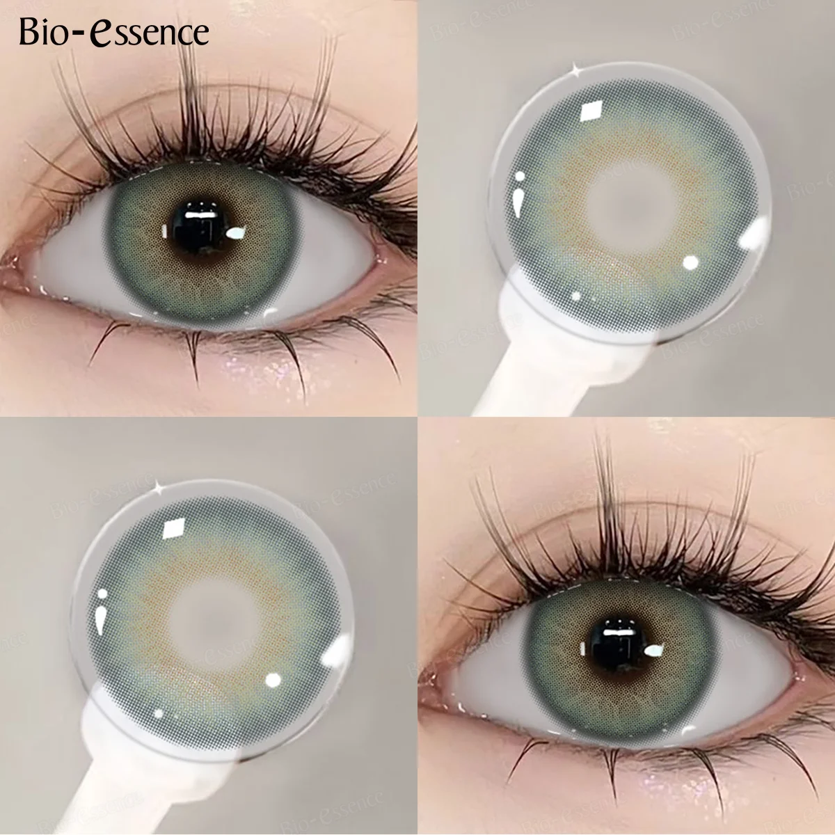 Bio-essence Contact Lenses for Eyes with Degree 1 Pair Big Eye Lenses Brown Lenses Fog Pearl Lens Korean Lenses Natural Lenses