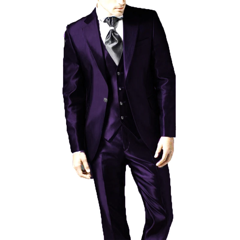 2023 New Style Black Two Bottom Satin Beach Men Suit men's Wedding Prom Suits Costume Homme 3 pezzi (giacca + pantalone + gilet)
