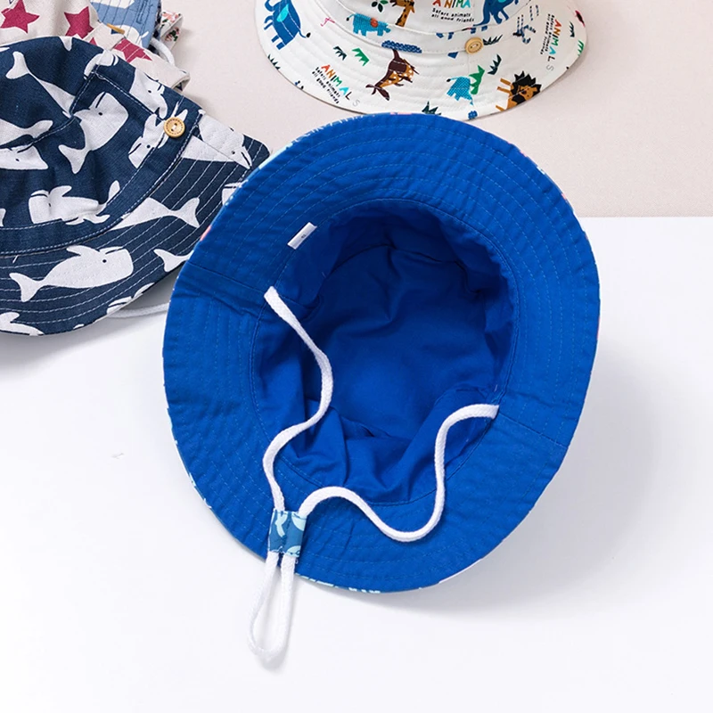 Kids Bucket Hat Kids Sun Hat Children Bucket Hat for Boys Girls Outdoor Summer Fishing S-XL