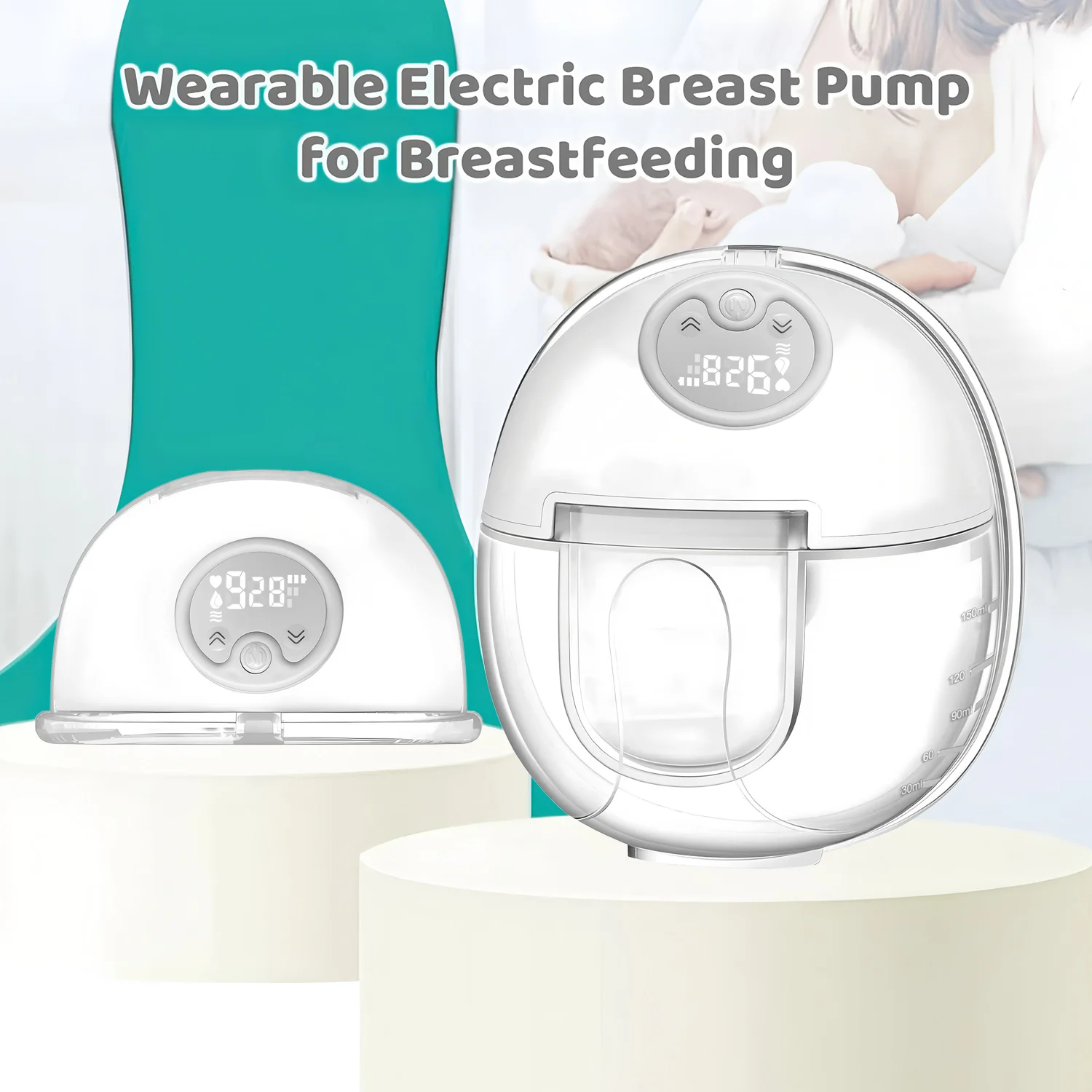 Extractor de leche eléctrico manos libres silencioso colector_voghion.com
