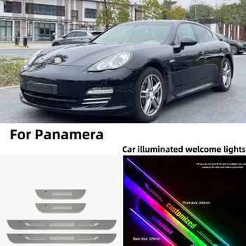 Customized Car Door Sill Light LED Welcome Pedal Projector Threshold Lamp For Porsche Panamera 970 2009-2019 Auto Accessories 1