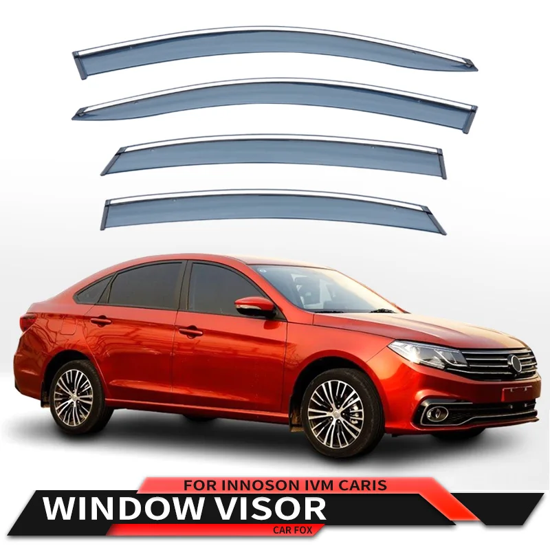

For Innoson IVM Caris 2014+ Plastic Window Visor Vent Shades Sun Rain Deflector Guard For Innoson IVM Caris 2014+