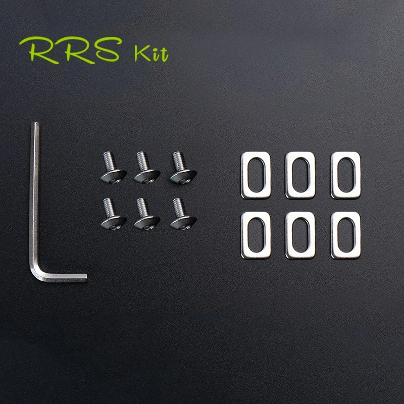 Rrskit Rennrad-Pedalplatten, 6 x Unterlegscheiben für SPD-Klampe, Fahrradplatte für K-E-O-Klampe, Reparatur, M5-Schraubdichtung, Fahrradzubehör – Detail 1