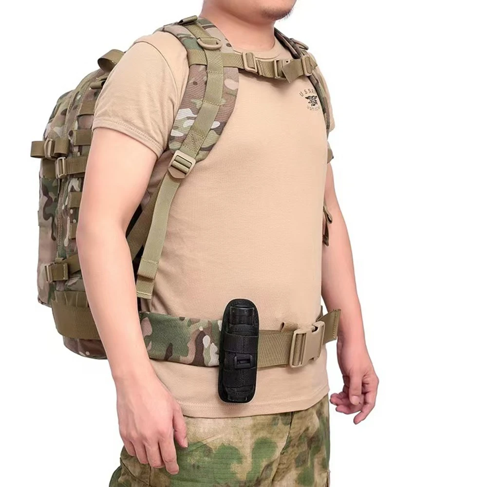 1PCS Tactical Flashlight Holster Pouch for Duty Belt Police Safety Belt Carrying Case Flashlight Carry Bag for Law Enforcement