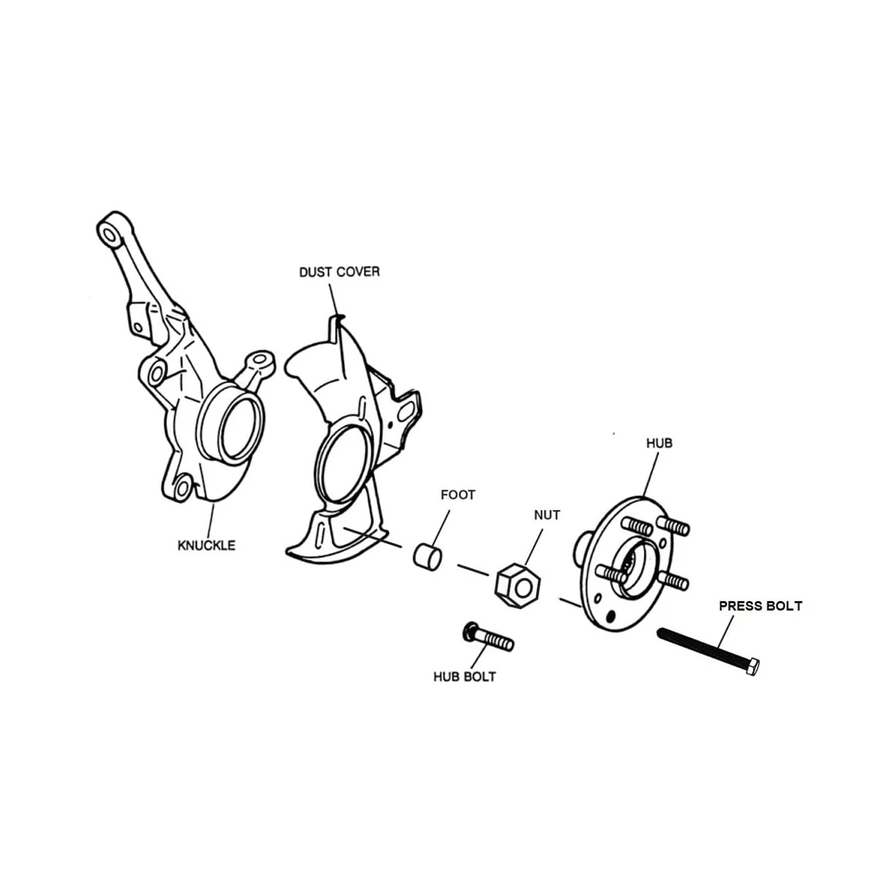 78834 Impact Rated Hub Removal Bolt Kit