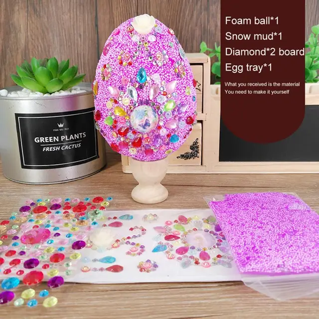 1 Set Handmade Toys Exquisite Lovely Party Props DIY Craft Easter Eggs Toy Eggs Toy for Boys Girls 1