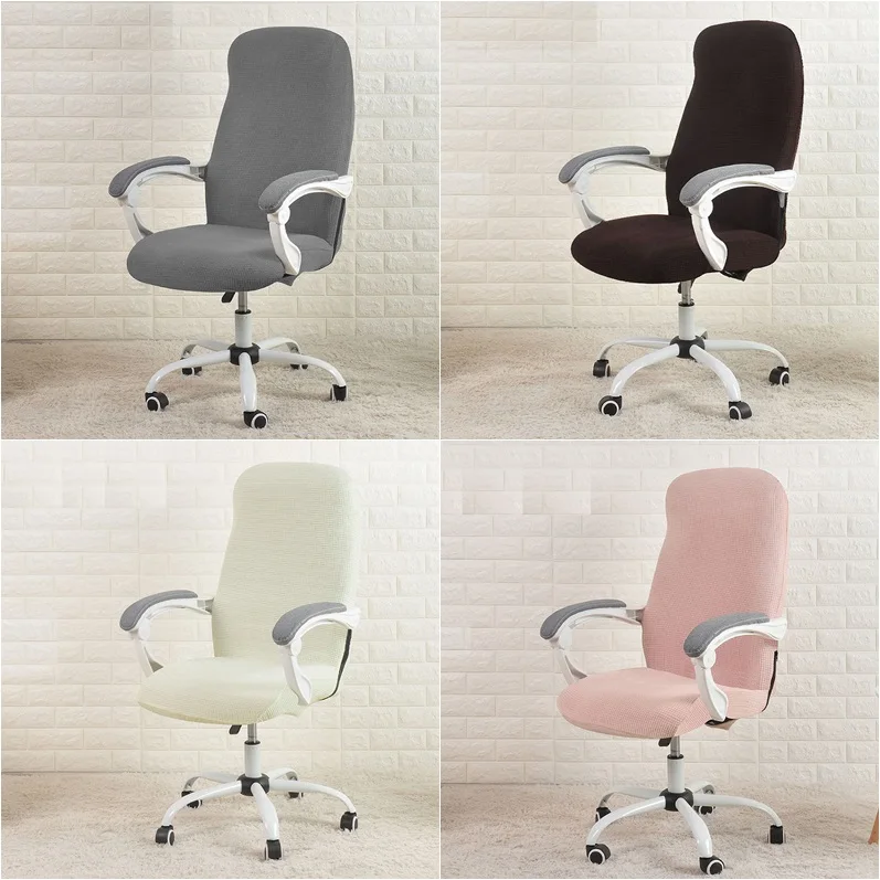 Office Chair Cover Water Resistant Jacquard Study Office Computer Chair  Cover Elastic Funda Silla Escritorio Armchair Slipcover