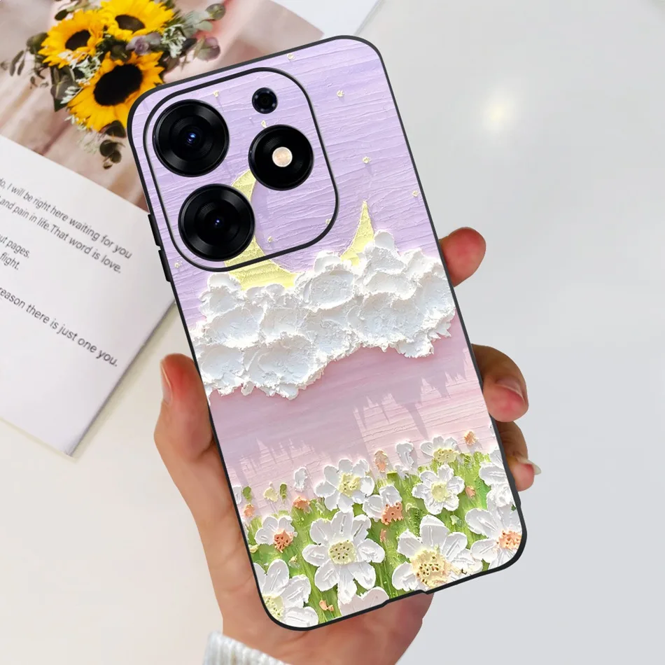 Elegant Fashion Print Soft Silicone TPU Phone Case -