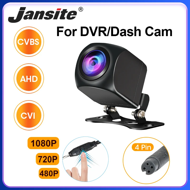 

Jansite AHD Rear View Camera For DVR Dash Cam 1080P 720P 480P Fisheye Lens Night Vision Parking Camera IP69 Waterproof Universal