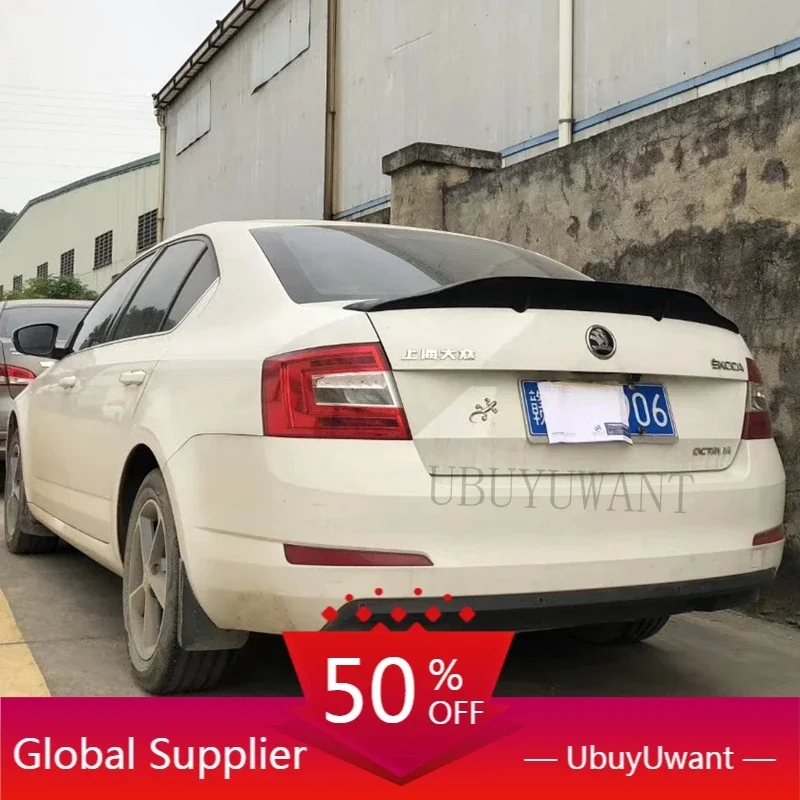 

Fit For Skoda Octavia 2015-2017 Car Styling High Quality Carbon Fiber Rear Spoiler Trunk Lip Wing