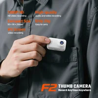 F2 Portable Thumb Camera 1080P UHD 1.47" LCD 130° Wide Angle Mini Camcorder Outdoor Action Bicycle Helmet Filming Video Recorder 4