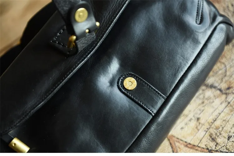 Outdoor Casual Daily Luxus erste Schicht Rindsleder Herren Damen Umhängetasche Mode Party handgemachte echtes Leder Umhängetasche – Detail 25