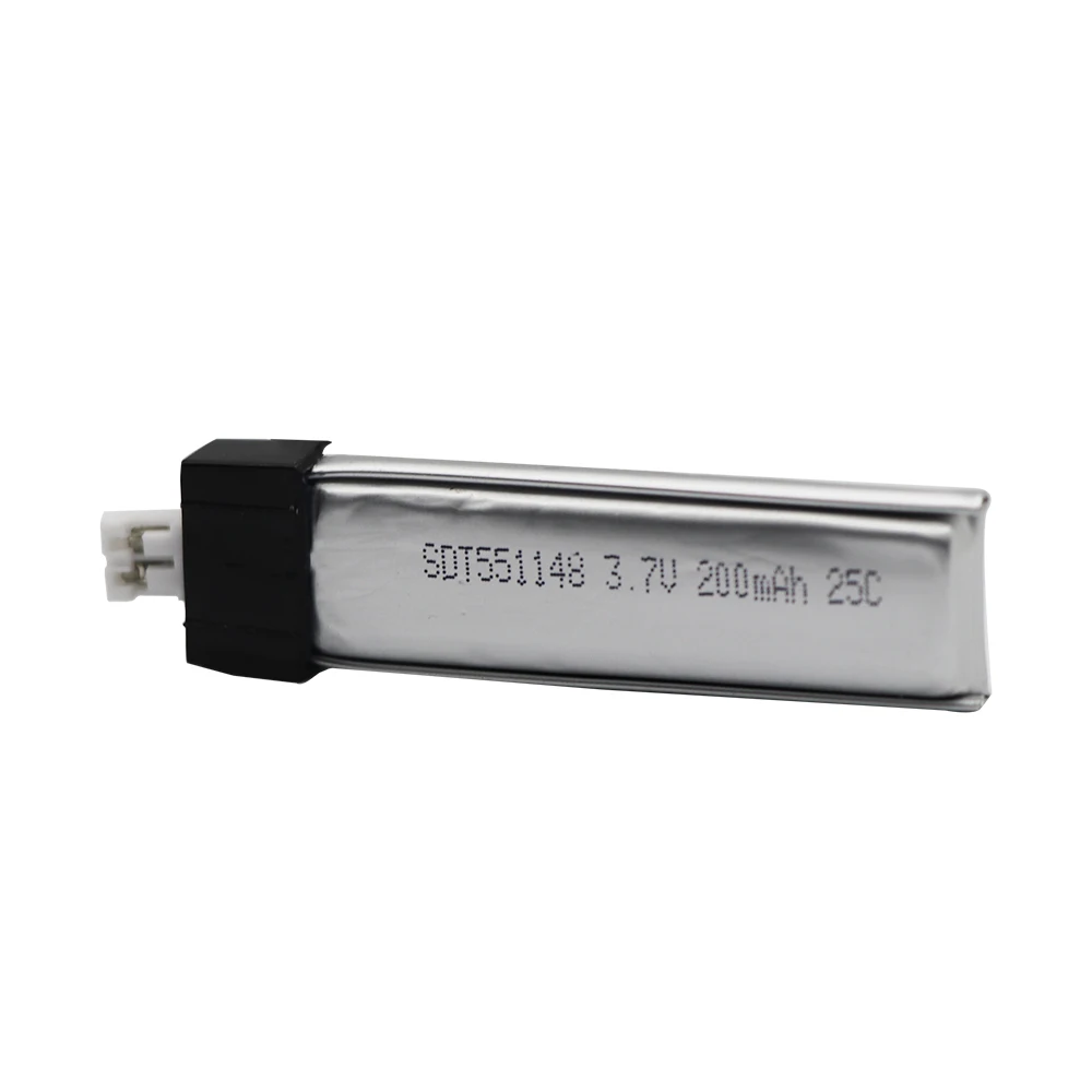 Bateria Original do Helicóptero rc para Wltoys 3.7 v 200 Mah 551148 Tomada de 200 mm V911 F929 F939 V911 - Image 6