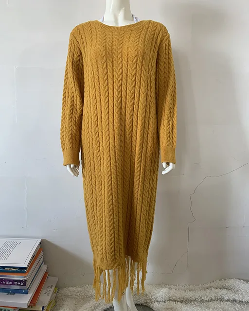 스타일리시한 니트 스웨터