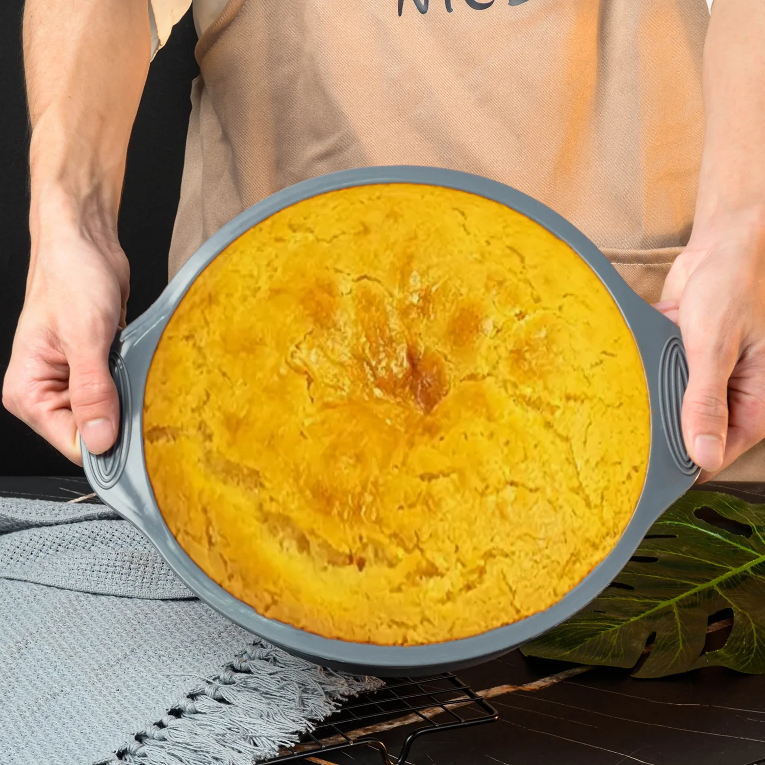 9 Inch Silicone Round Cake Mold Nonstick Baking Pan Mousse Dessert Cake Pan Kitchen Bakeware for Oven Pastry Muffin Cake Tools