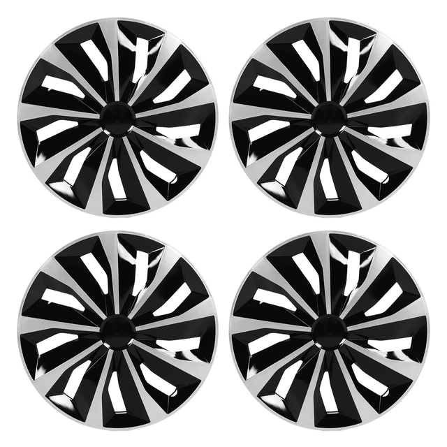 Enjoliveur de roue universel durable, enjoliveur, enjoliveur, protection de  roue, noir et argent, élégant, Escort FiC, 14 po, lot de 4 - AliExpress