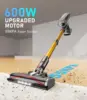 Cordless Vacuum Cleaner 600W 55Kpa Stick Vacuum,Up to 55Mins, Vacuum Cleaners for Home Rechargeable Wall Mount OLED Color Screen 2