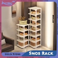 Shoes Organizer Shoe Racks Wall Corner Stackable Space-saving Narrow Shoes Storage Rack Storage Cabinet Shoe Shelves Furniture 1