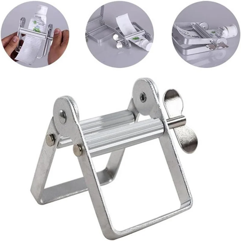 Toothpaste Squeezer Tooth Paste Holder Household Bathroom Tools Tube Cosmetics Facial Cleanser Rolling Squeezing Dispenser 3