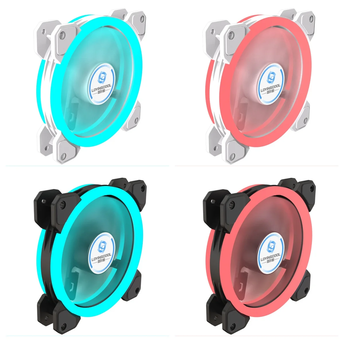 

LOVING COOL Molex 4 pin and small 3pin Interface Case Fan 120mm Blades Ventiladores Silent Speed Cooling PC Office Case Cooler